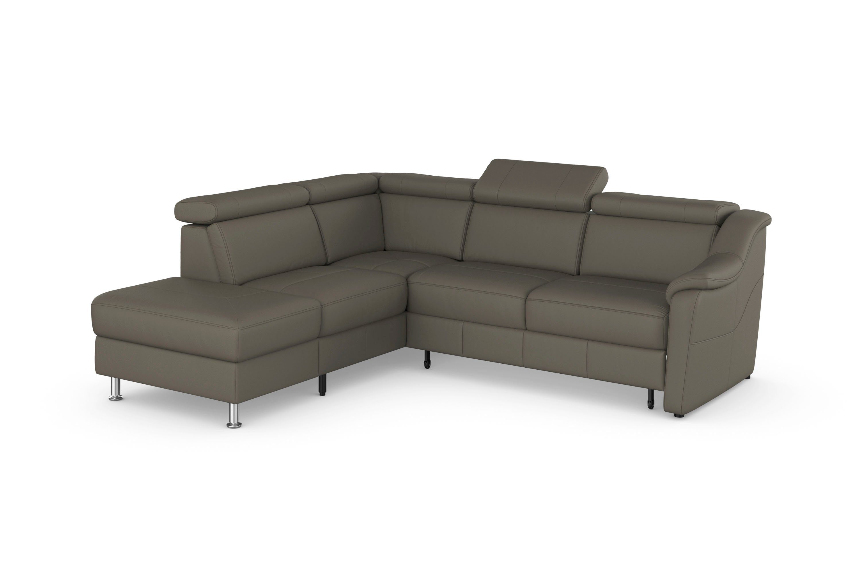 sit&more Ecksofa Freetown, inklusive Kopfteilverstellung und komfortablem Federkern