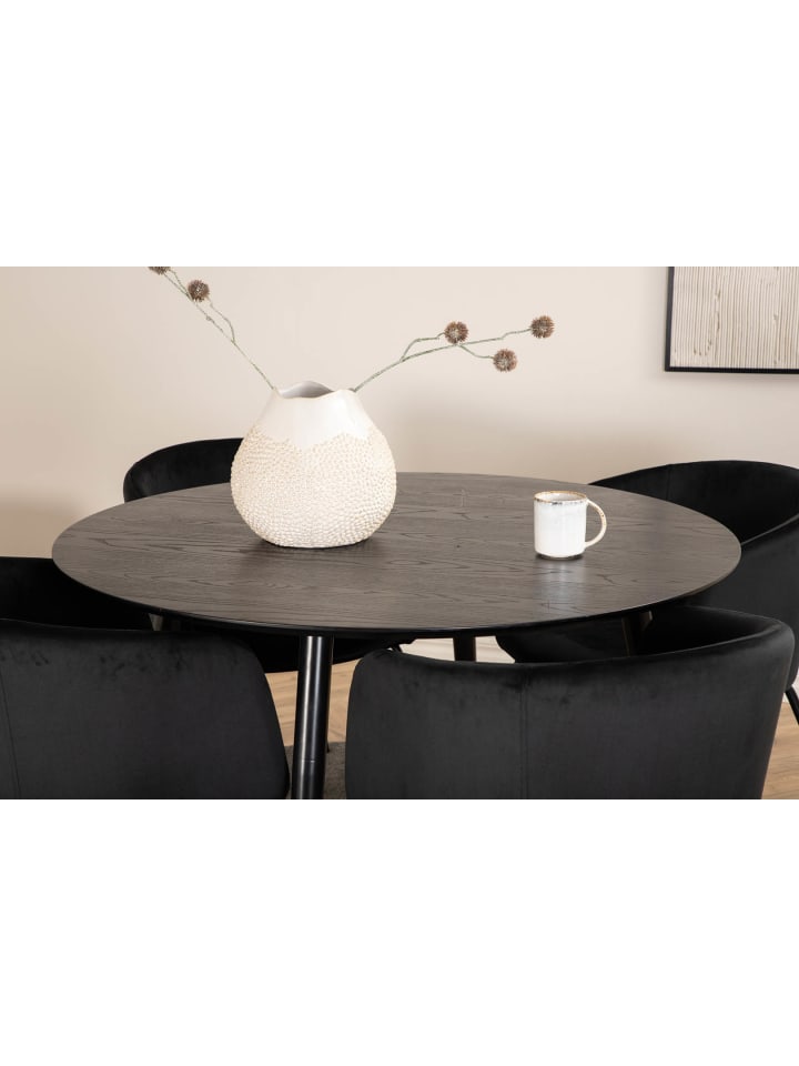 ebuy24 Essgruppe Dipp 28 (5-teilig) Schwarz 115 x 115 cm günstig kaufen onesize
