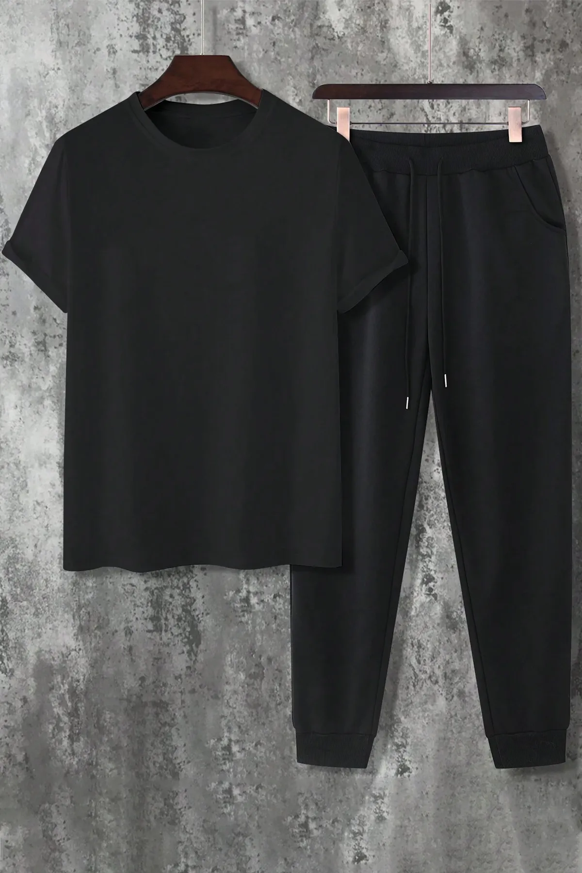 uyguntarz  Trainingsanzug - Schwarz - Regular Fit