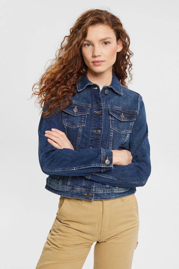 Jeansjacke in schmaler Passform
