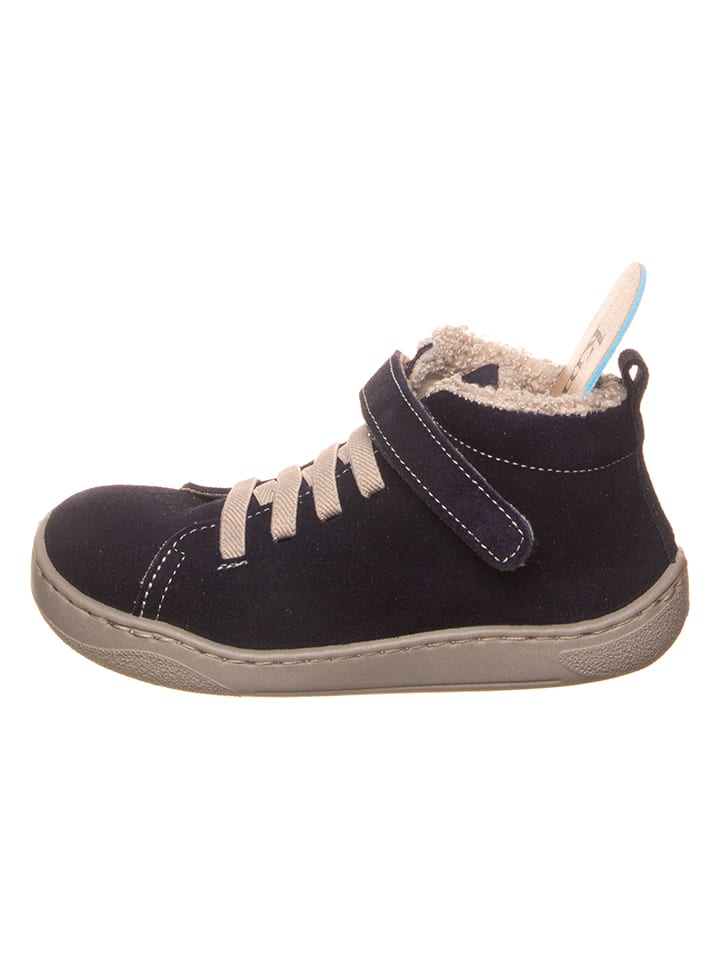 kmins Leder-Barfuß-Schnürschuh in Dunkelblau günstig kaufen