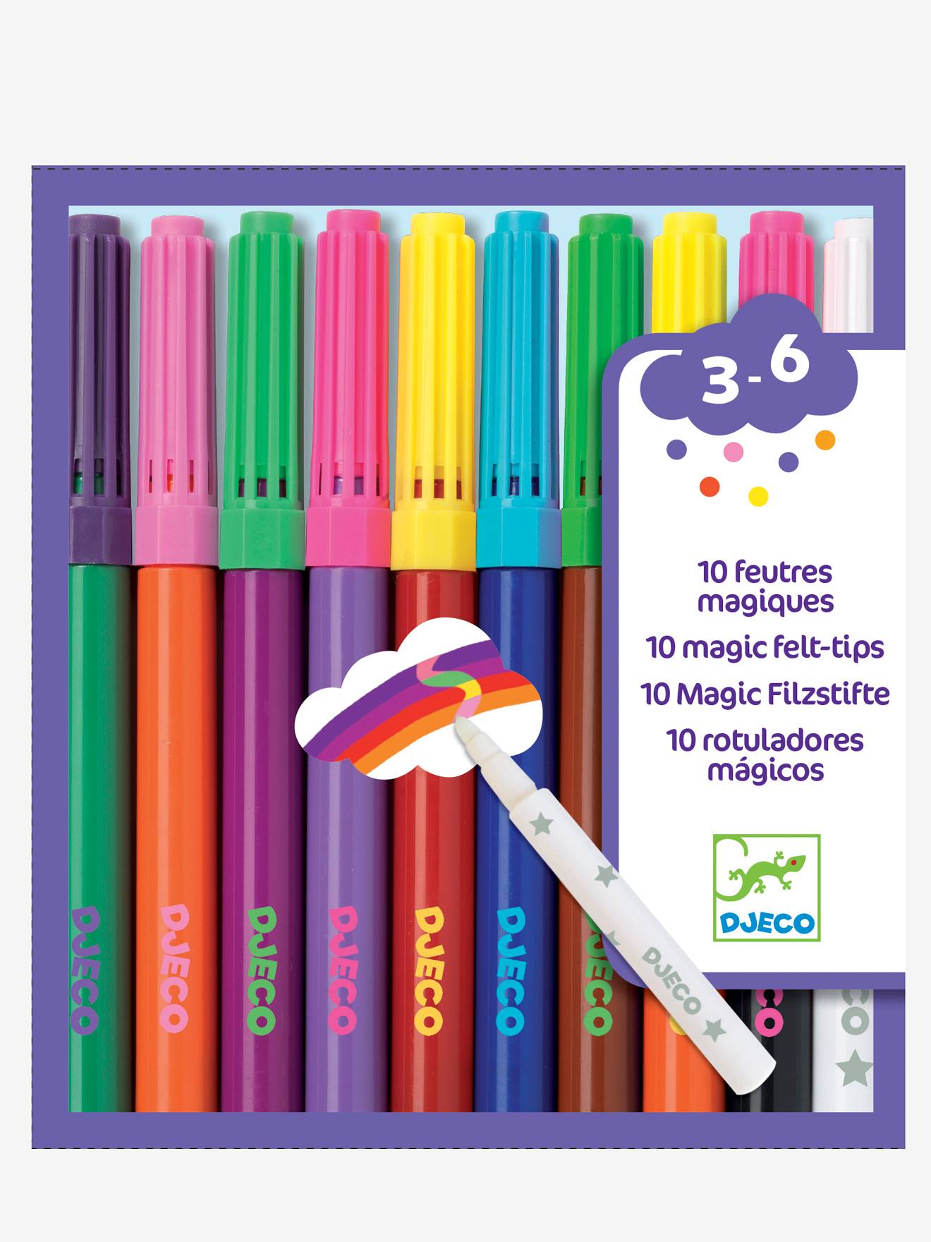 10 feutres magiques DJECO multicolore