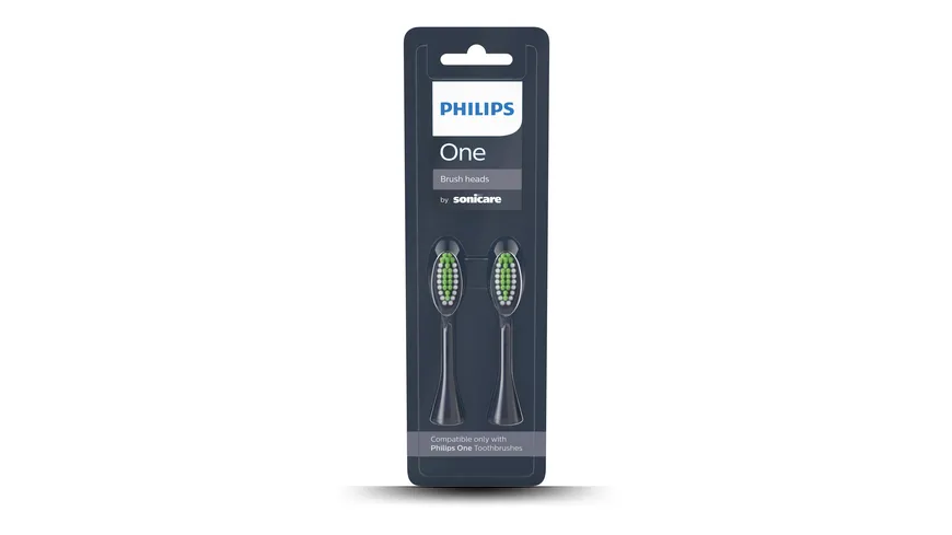 PHILIPS One Aufsteckbürsten schwarz