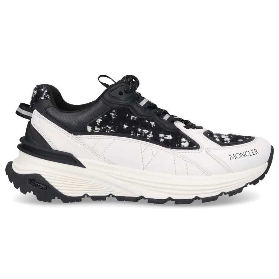 Moncler - Sneaker low LITE RUNNER Kalbsleder - schwarz