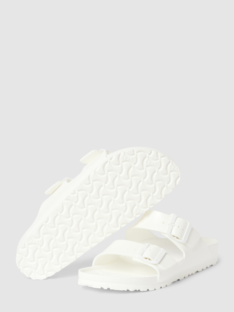 Sandalen mit Dornschließen Modell 'ARIZONA EVA' in weiß