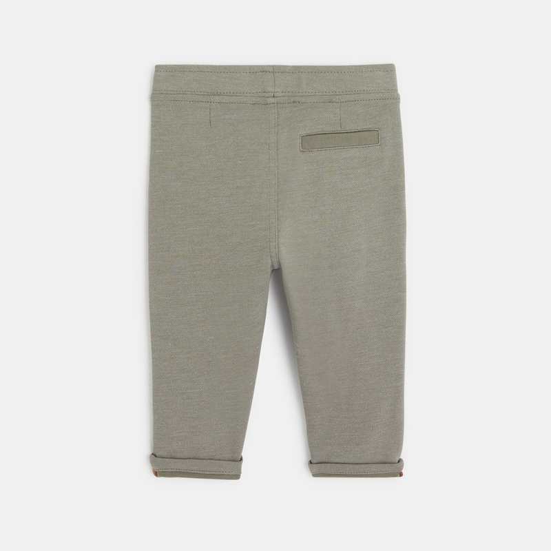 Pantalon coton fantaisie vert bébé garçon
