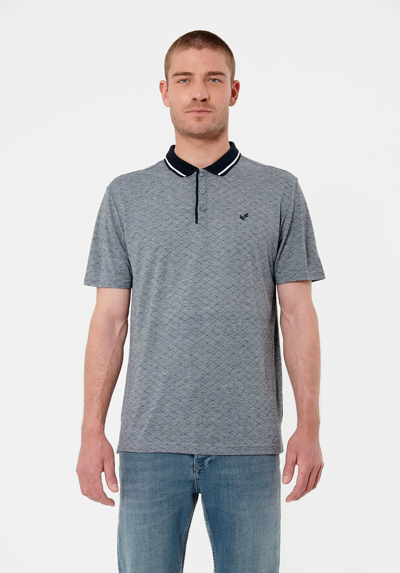 CABAL  Polo bleu marine homme