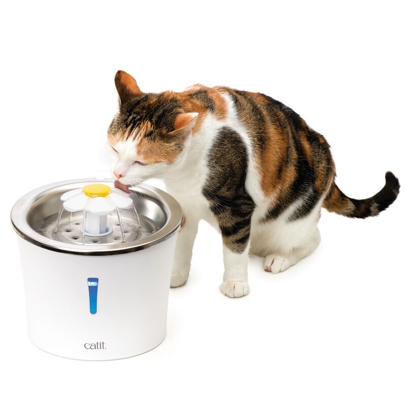 Catit Trinkbrunnen Catit Trinkbrunnen Blume mit Edelstahl