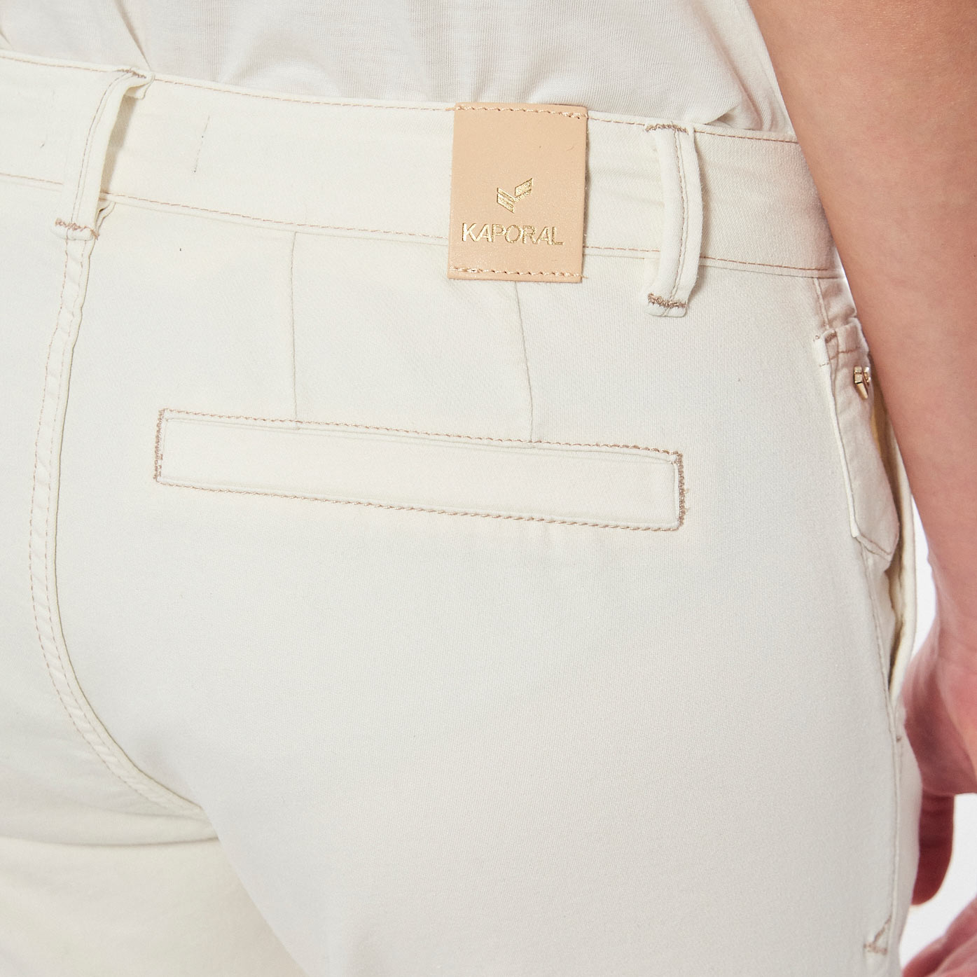 VIWIX  Jean blanc boy slim Femme
