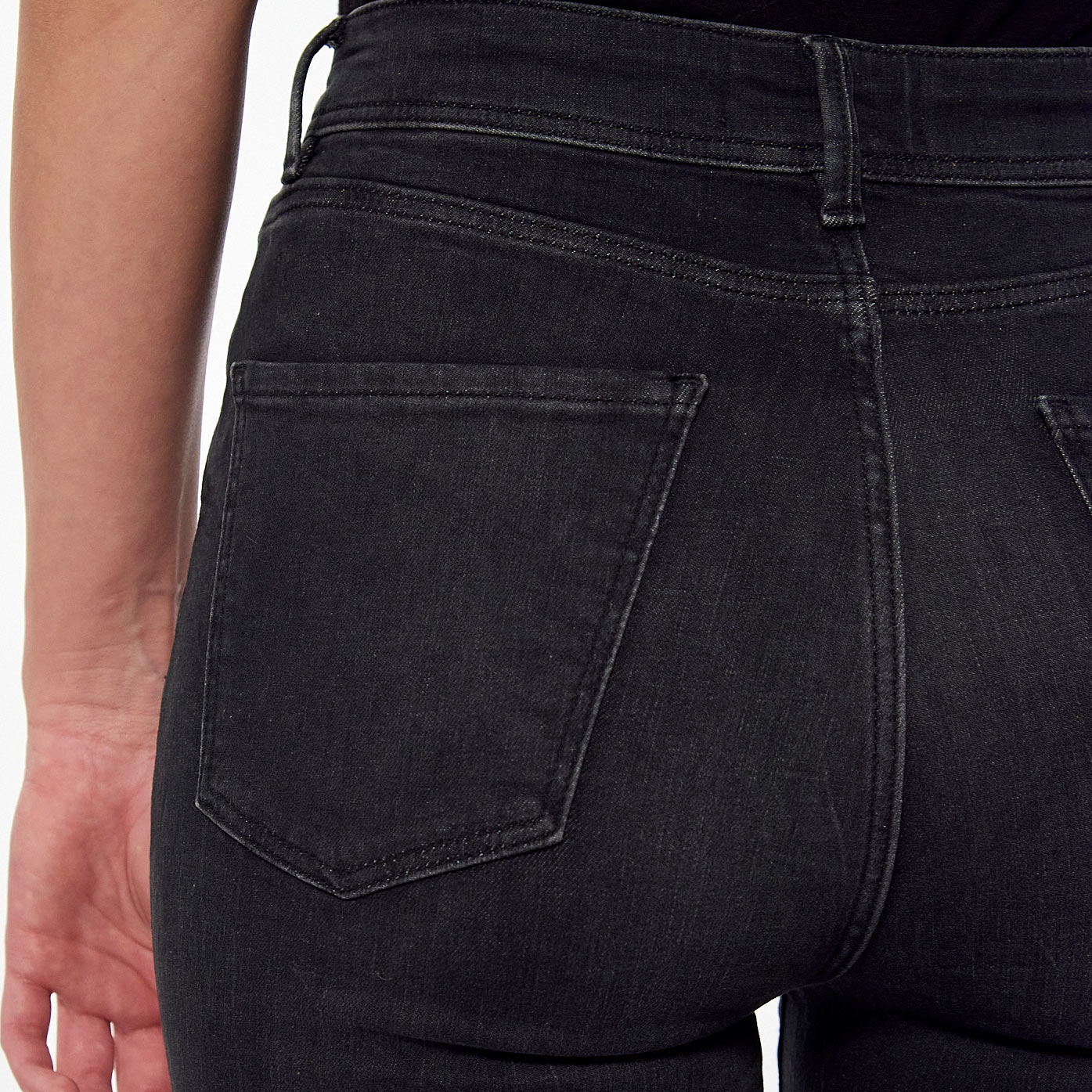 VERON  Jean demi-slim noir Femme