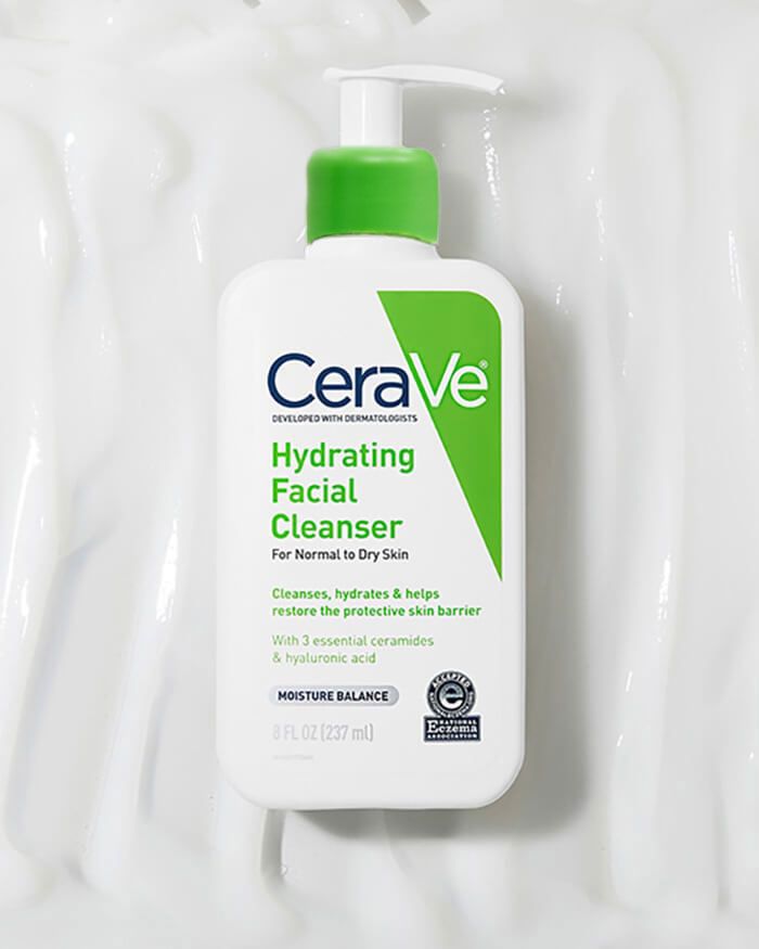 Nettoyant visage hydratant Nettoyant hydratant pour peaux normales à sèches