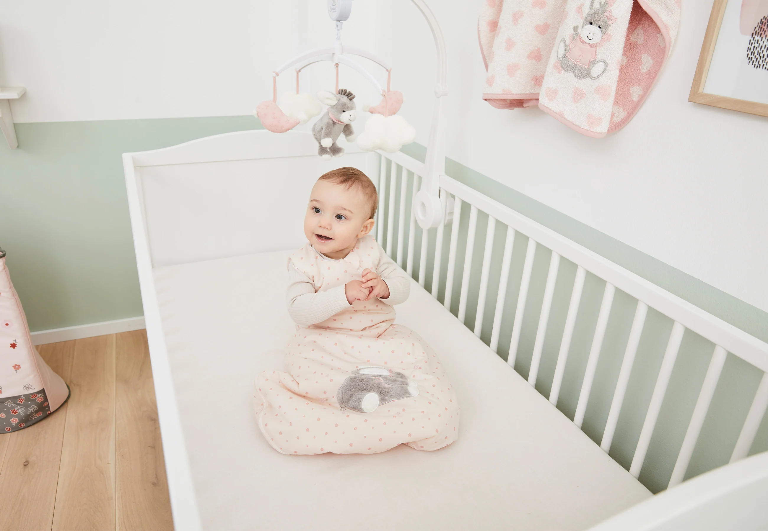 Schlafsack Baby, Esel Emmi Girl, 70cm