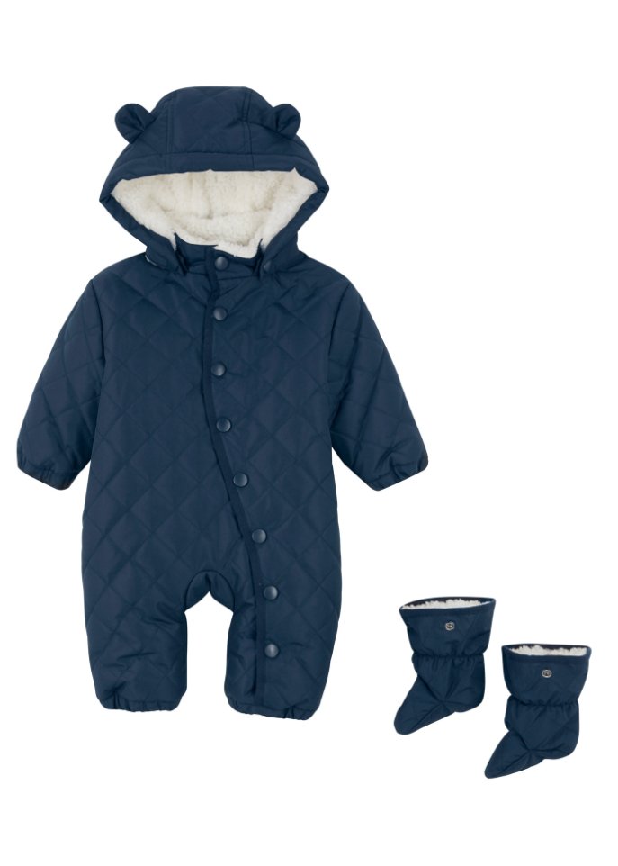 Baby Schneeanzug mit Füßlingen (2-tlg. Set)