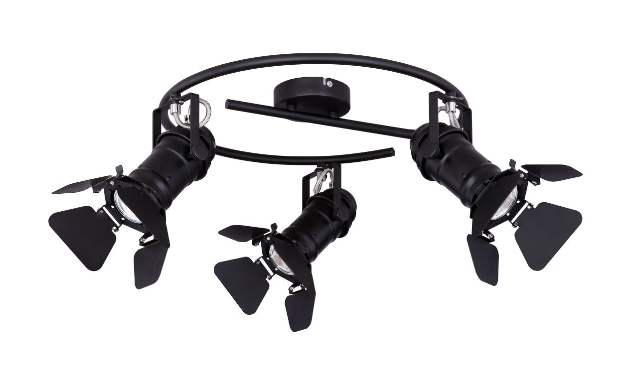 Globo Lighting - EGON - Strahler Metall schwarz, 3x GU10