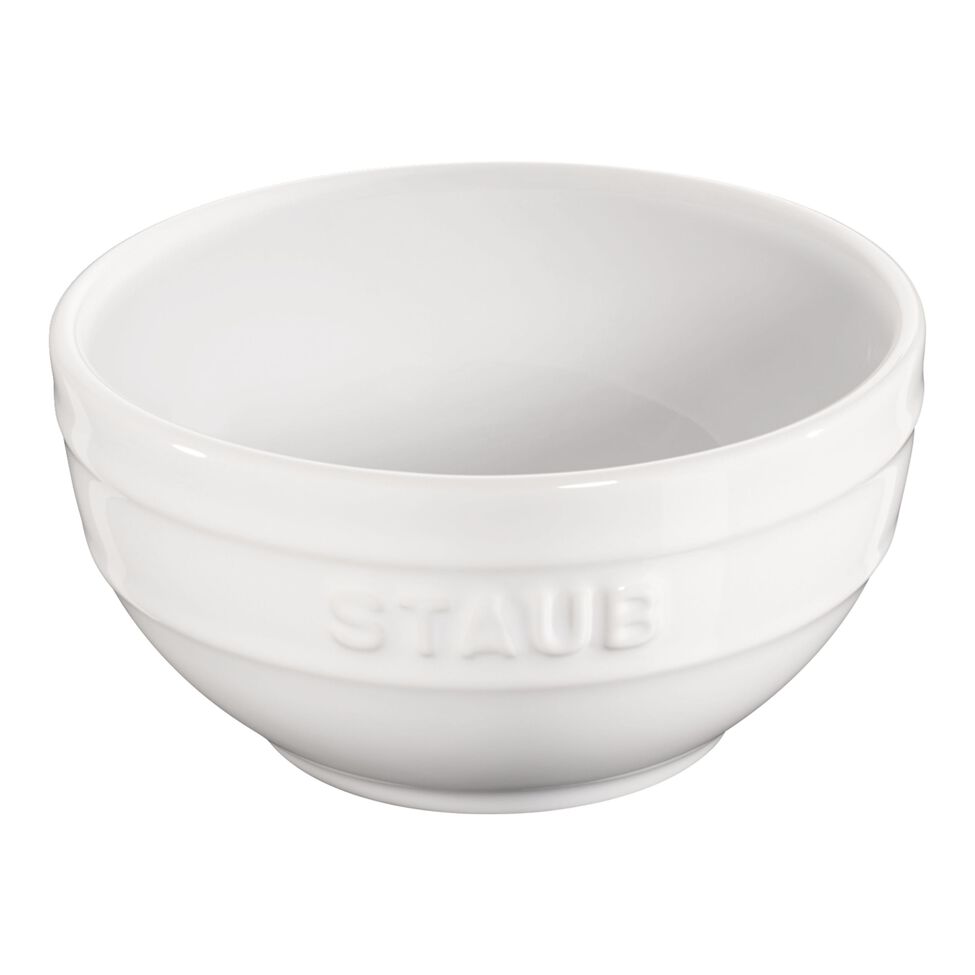 Schüssel 12 cm, Keramik, Reinweiß
