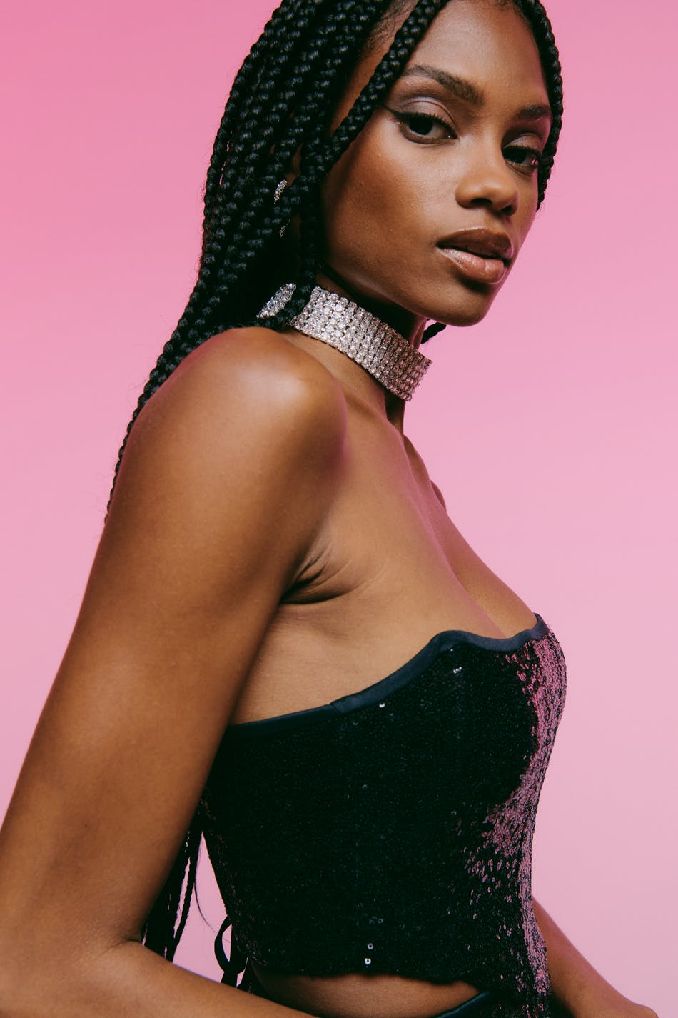 Tina sequin corset top