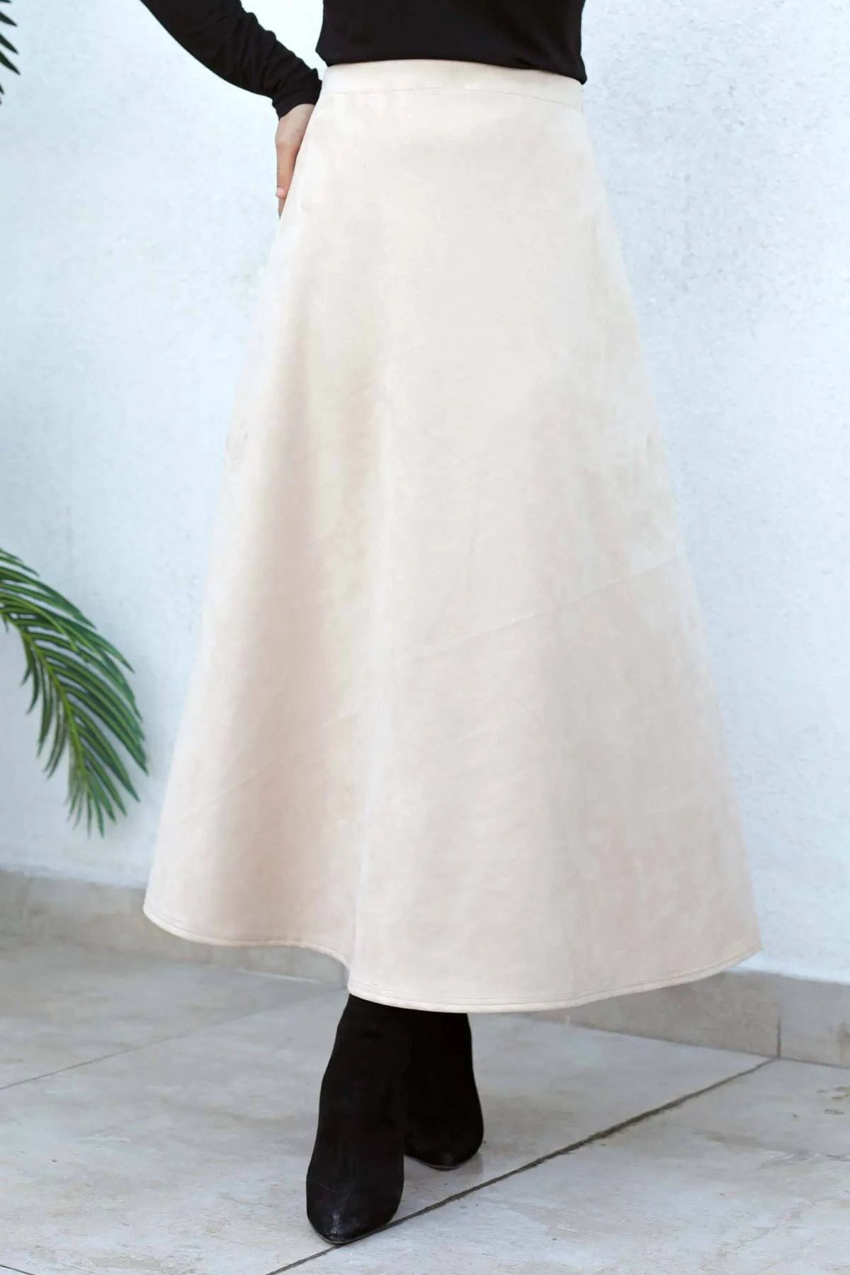 Tesettür Dünyası  Wildleder-Mevlana-Rock Tsd0036 Beige