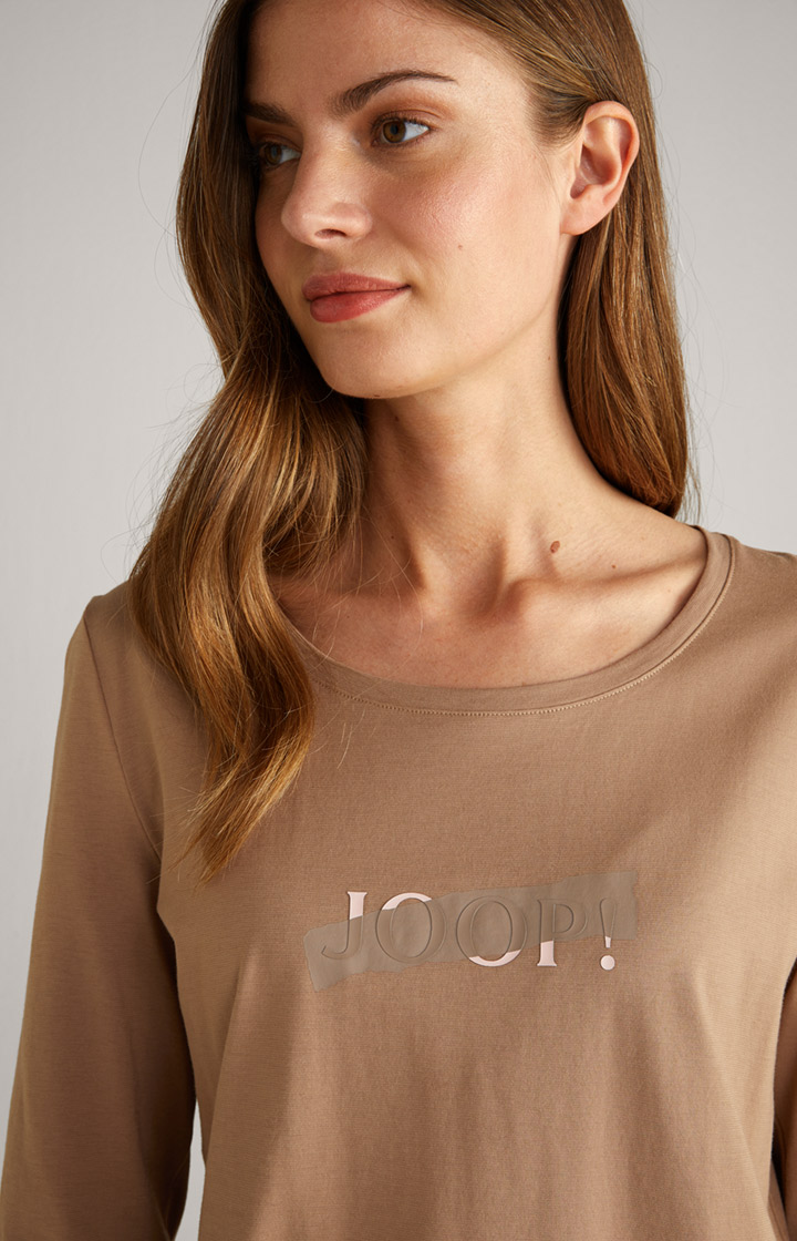 Loungewear Longshirt in Camel