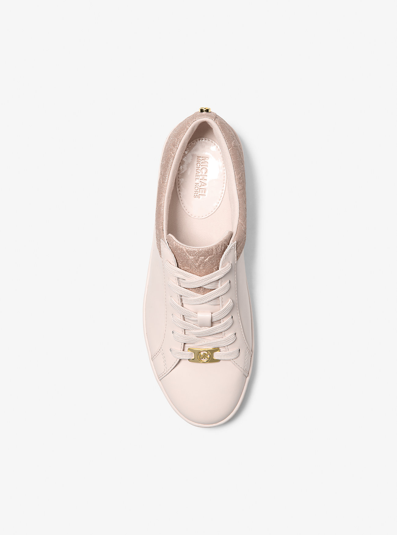 Buty sportowe Keaton ze skóry i brokatowego wytłoczonego logo – BALLET