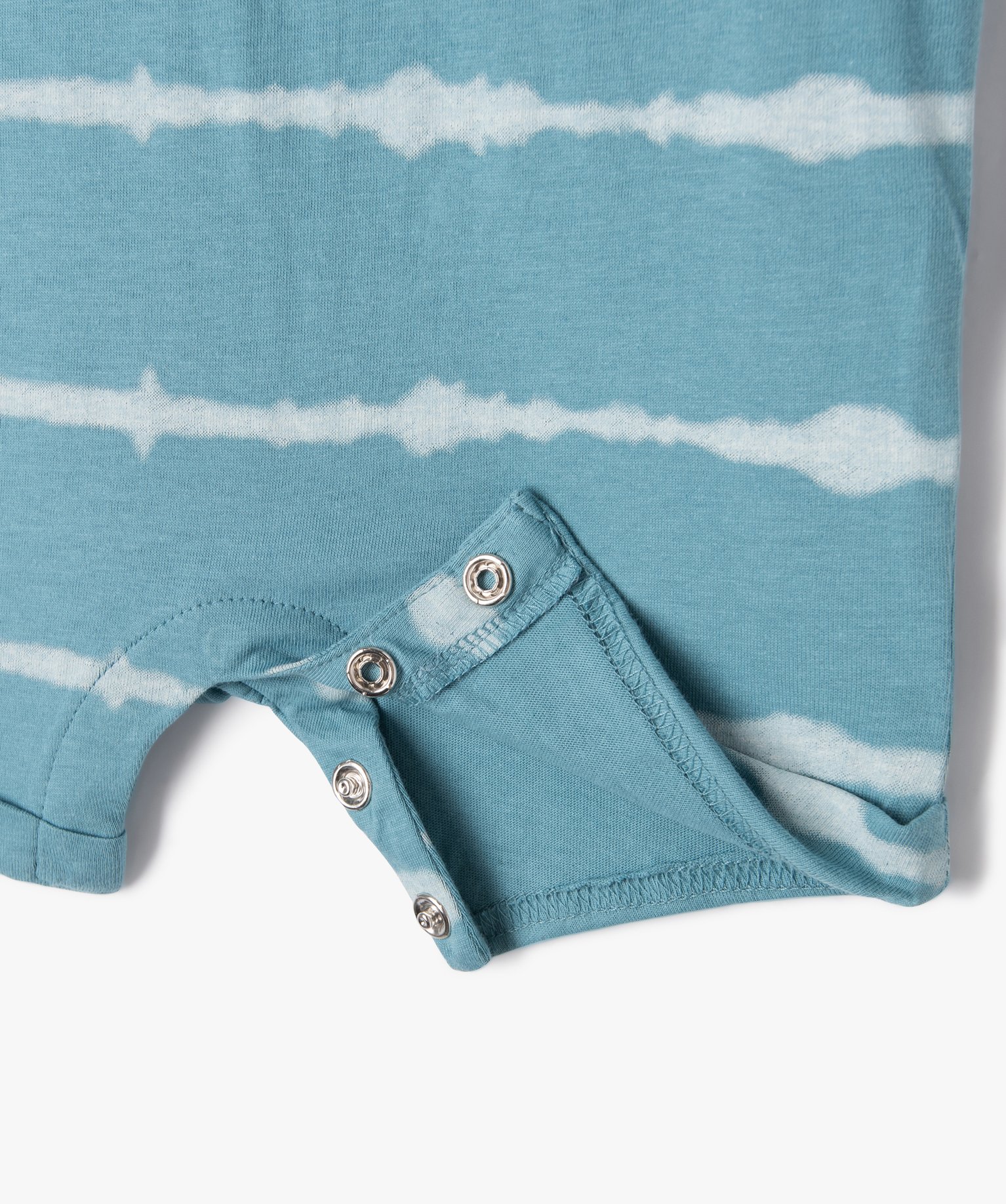 Combishort sans manches en coton imprimé bébé Garçon bleu | GEMO
