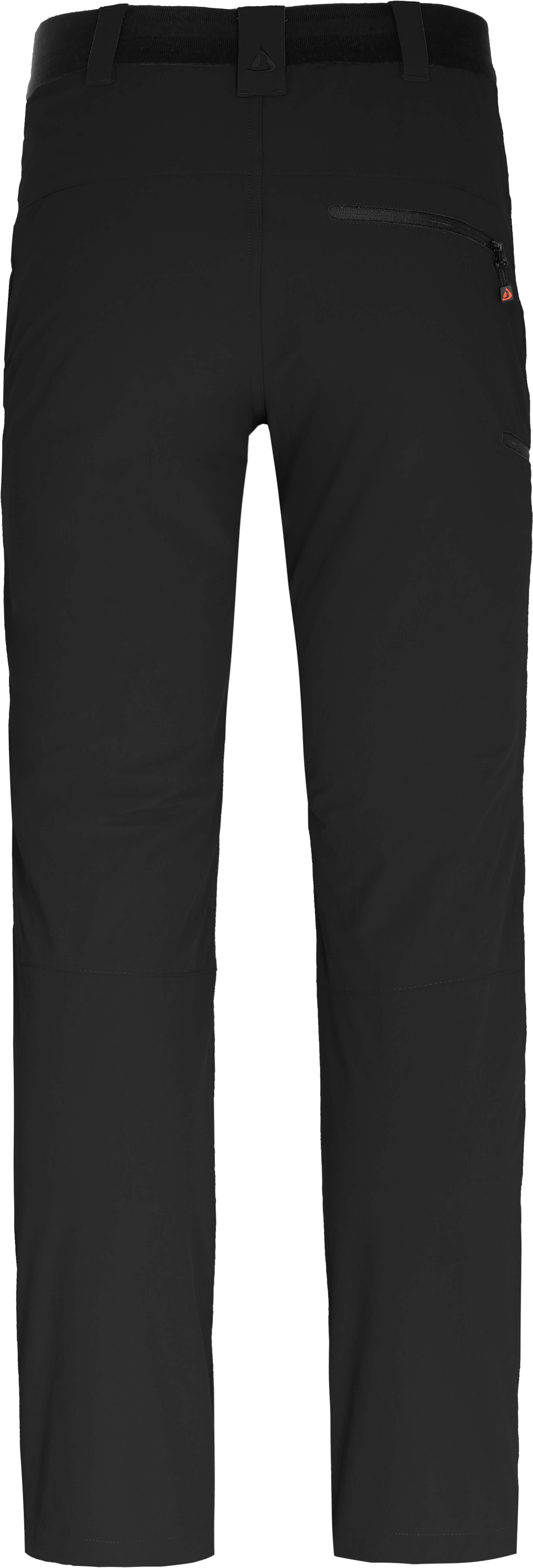 Bergson Outdoorhose RAISIO COMFORT Herren Winter Wanderhose, warm gefüttert, elastisch, Langgrößen, schwarz