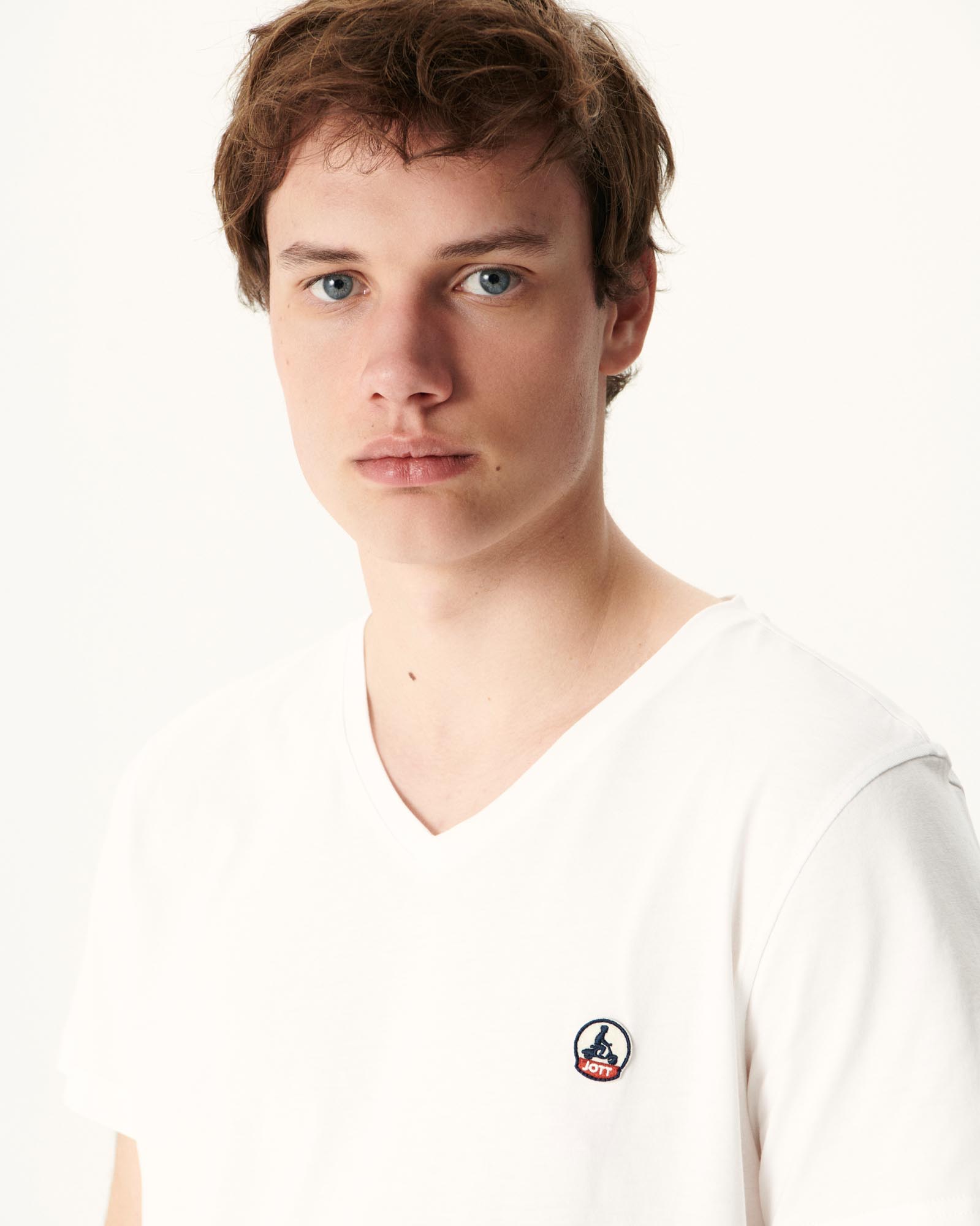 T-shirt homme en coton biologique Blanc Benito