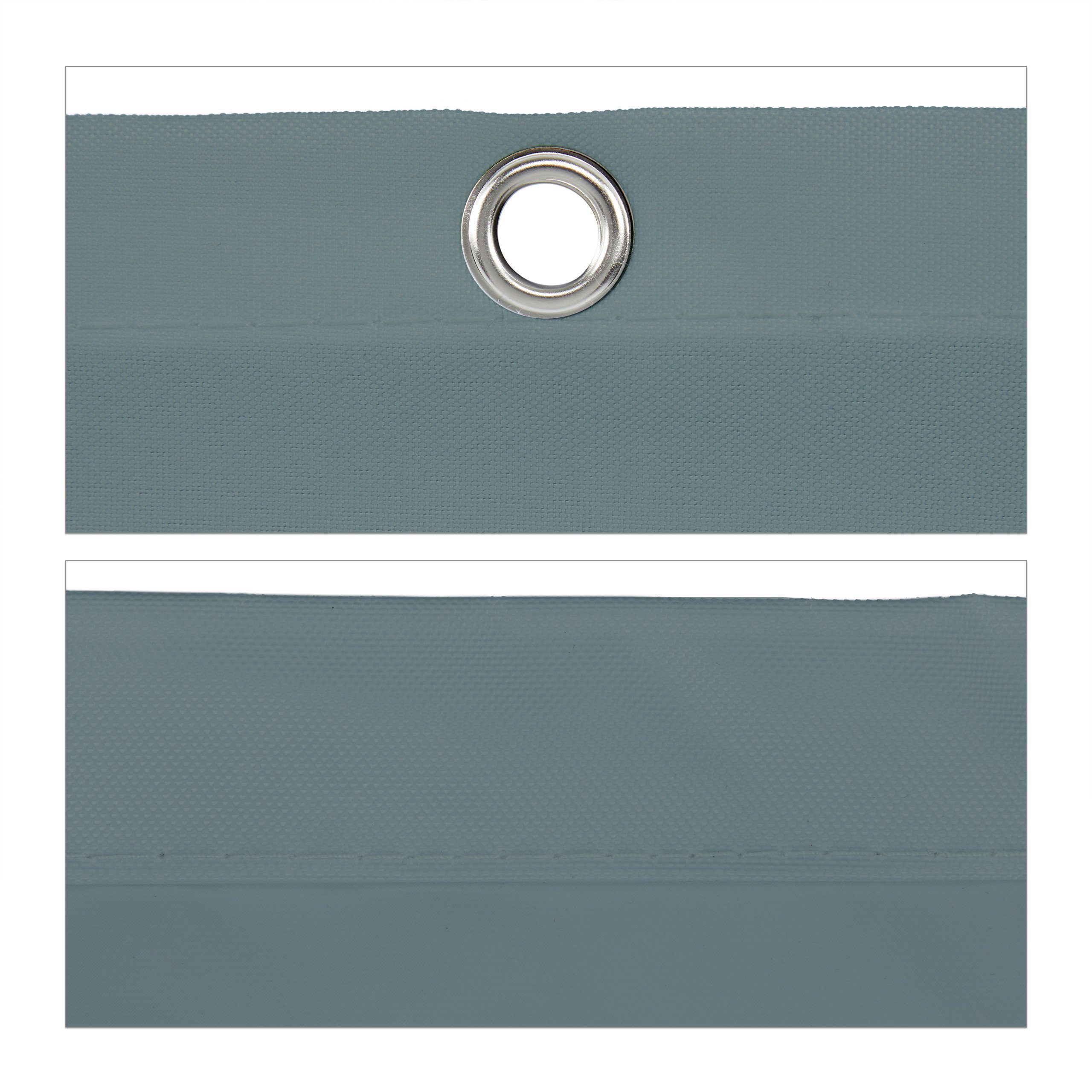 relaxdays Sonnensegel Graues Sonnsegel quadratisch, 2 x 2 m