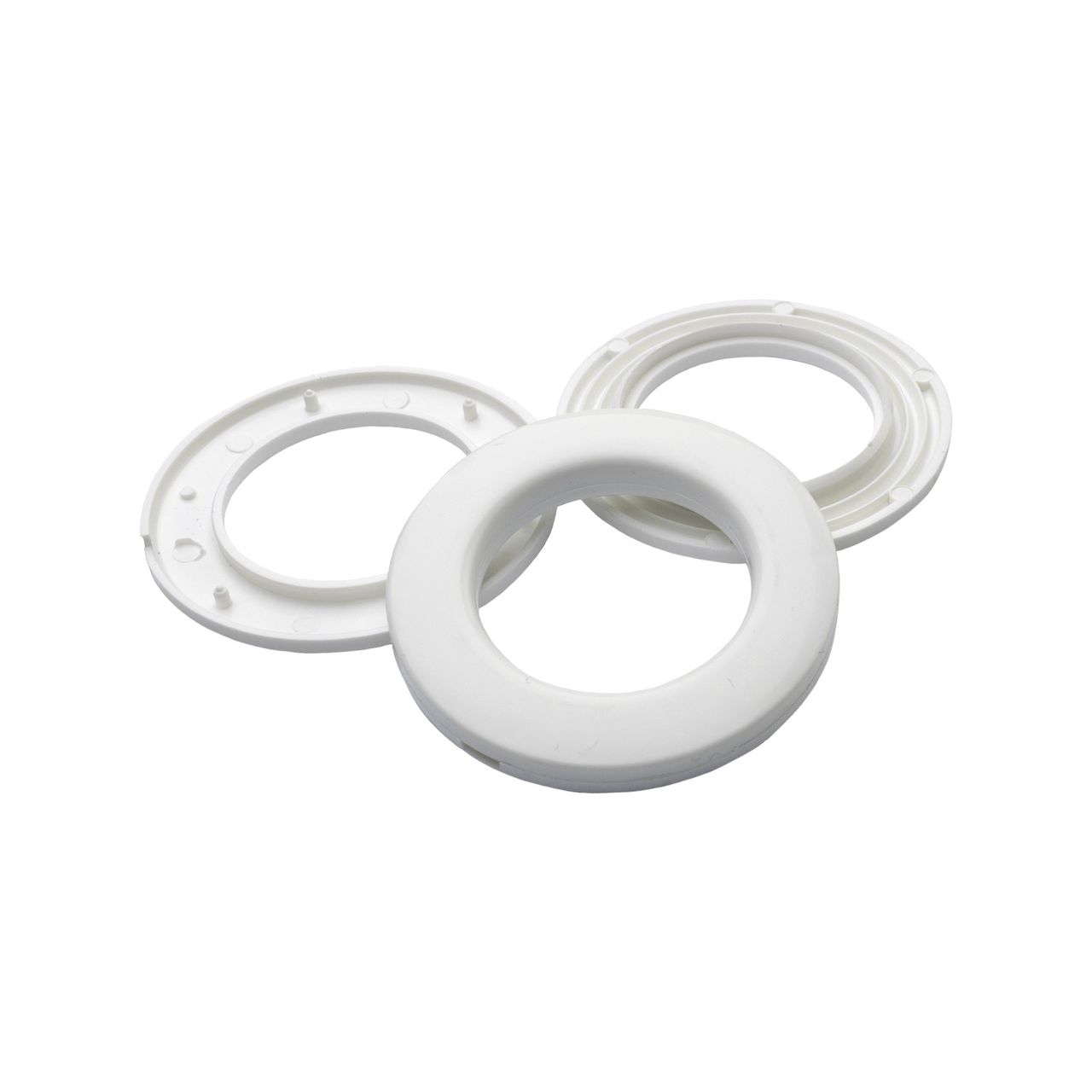Bella Casa Stoffösen Gardinenösen Vorhangösen 33 mm Ø weiß, 10 Stück