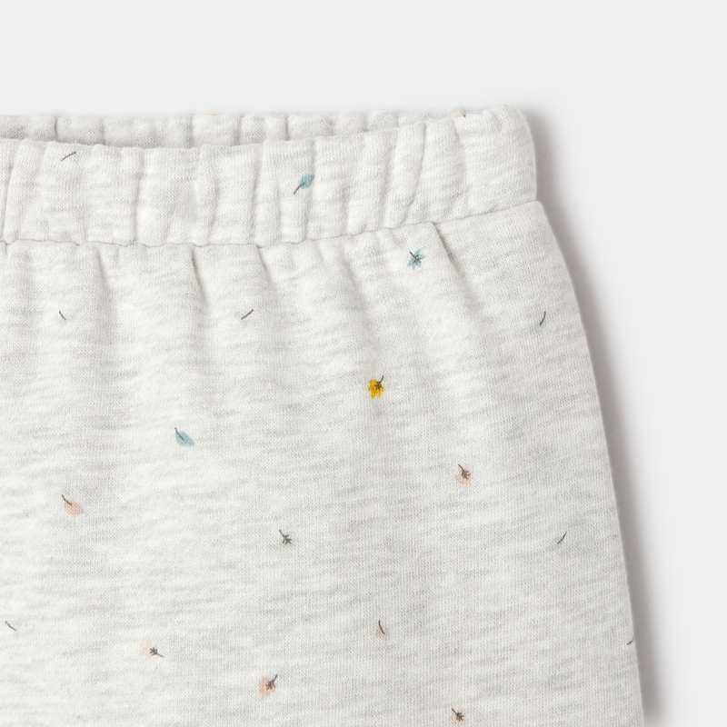 Pantalon en molleton imprimé blanc naissance Absorba