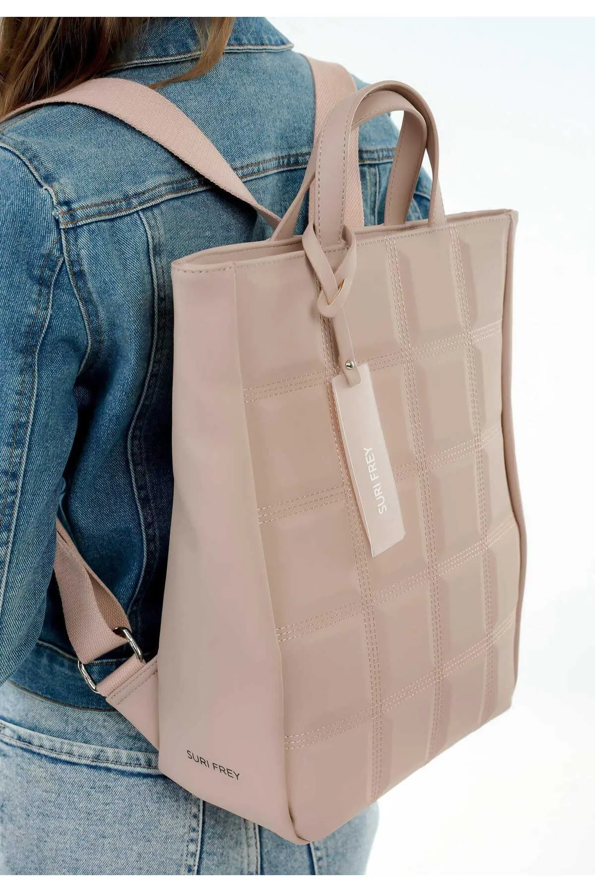 SURI FREY  Rucksack - Rosa - Unifarben