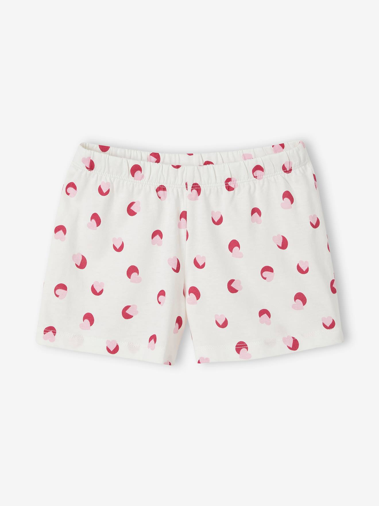 Lot de 2 pyjashorts fille lot ivoire