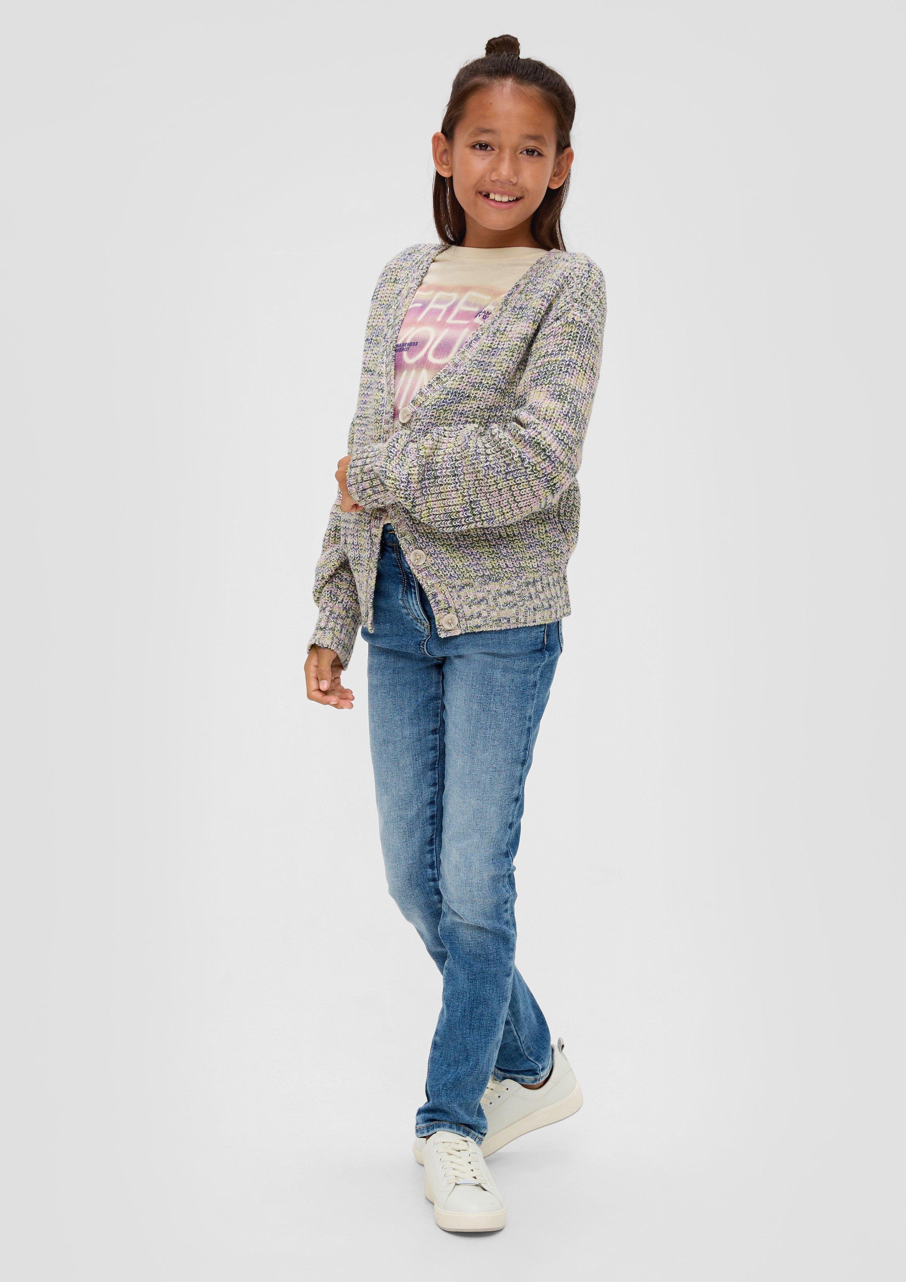 s.Oliver Strickjacke Strickjacke aus Baumwollmix