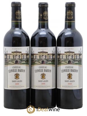 Château Léoville Barton 2ème Grand Cru Classé  2008 - Lot de 3 Bouteilles