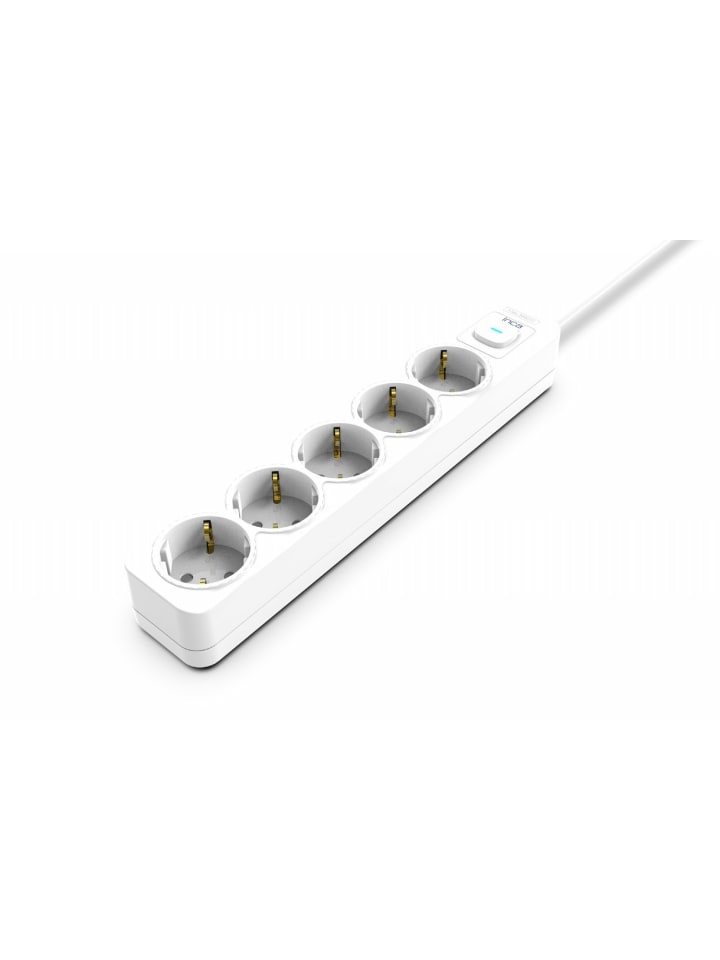 Inca INCA Steckdosenleiste IPW-44SY 5fach, LED Anzeige Kinderschutzfunktion in Weiß günstig kaufen 150 cm
