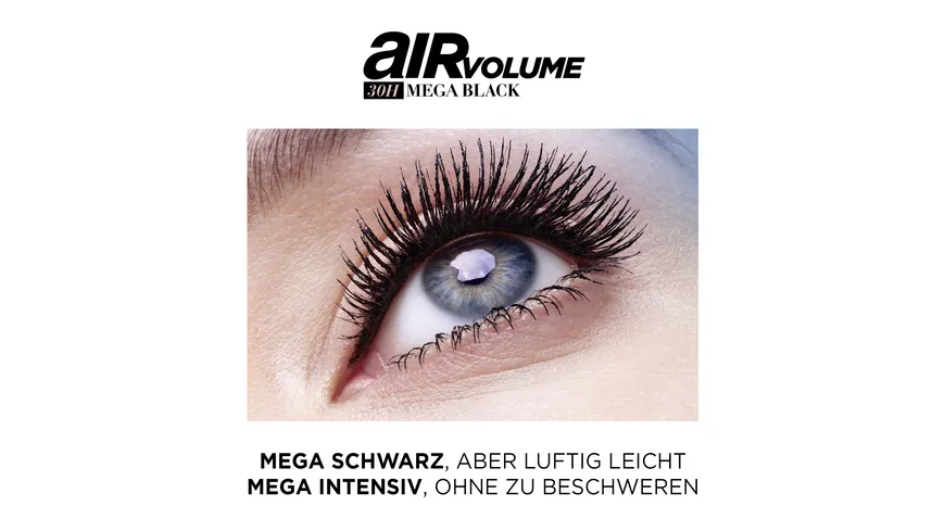 L'ORÉAL PARIS Mascara Air Mega Volume 30H 9.4 ml 0 - schwarz