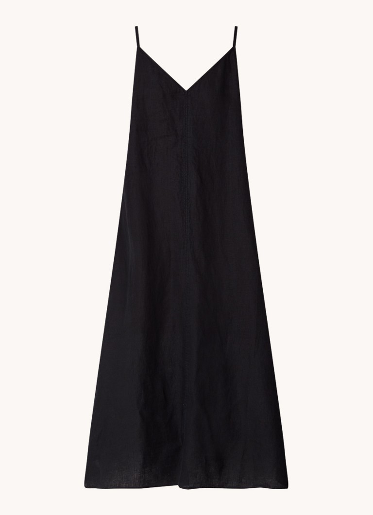 Vestido midi de lino de Marc O'Polo con espalda descubierta