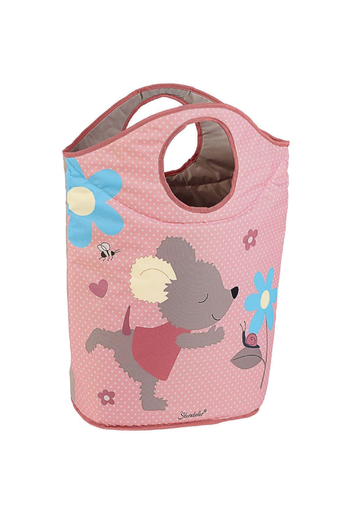 Aufbewahrungskorb Maus Mabel in Rosa, Grau u. Blau