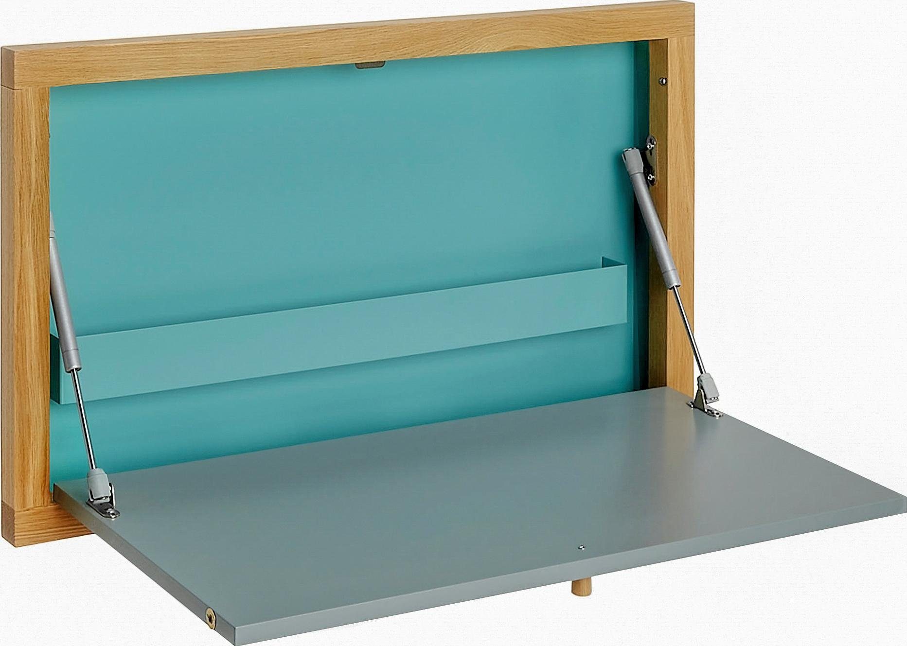 Woodman Klapptisch Brenta, zum aufklappen, platzsparend, Rahmen aus massiver Eiche