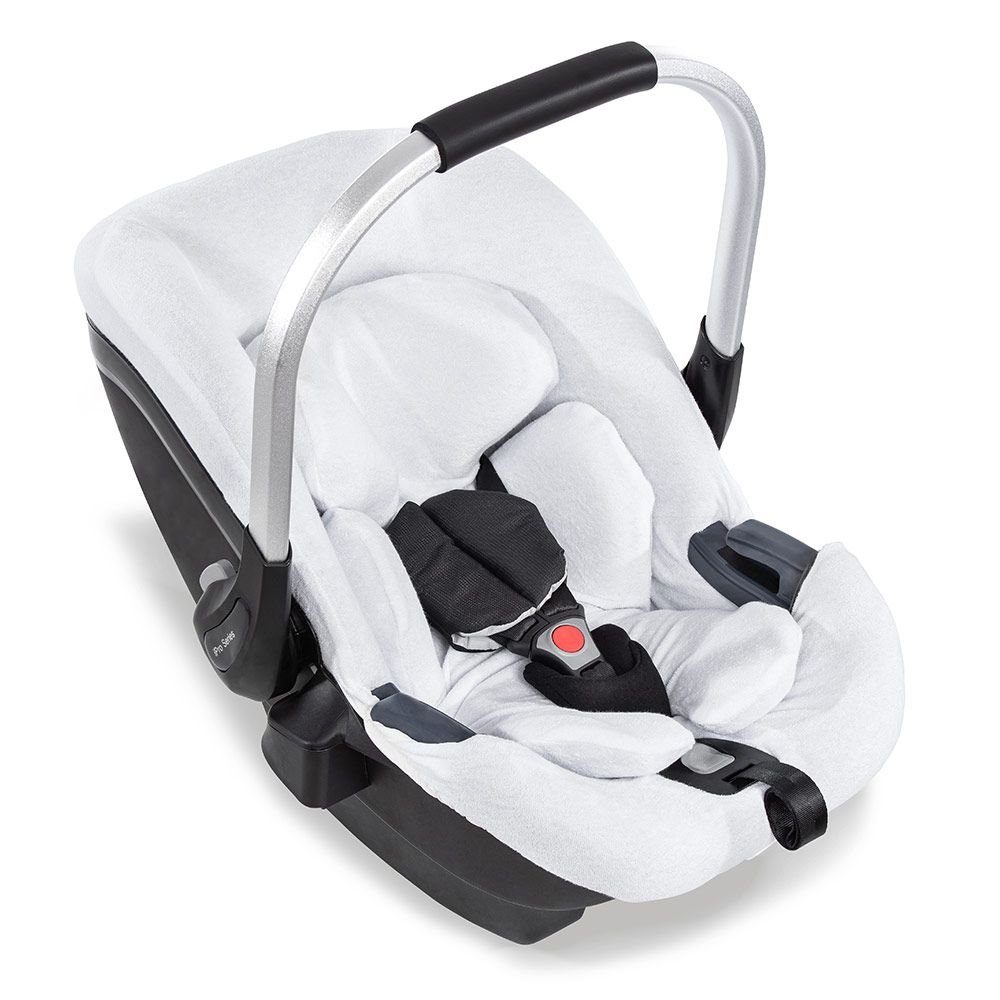 Hauck Autokindersitz Hauck Sommerbezug für Babyschale iPro Baby - Weiß, Sommerbezug für Babyschale iPro Baby weich, atmungsaktiv