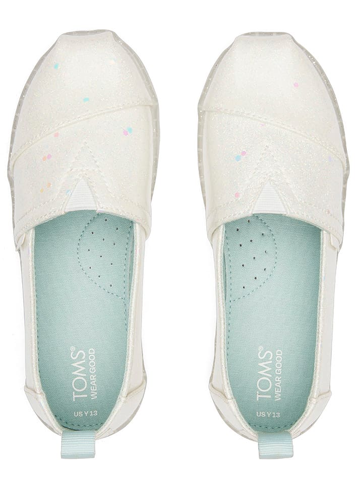 TOMS Slipper in Weiß günstig kaufen