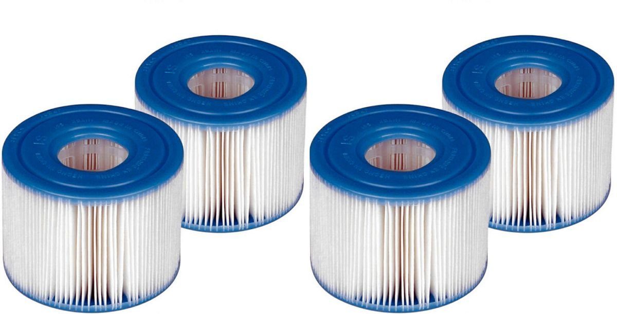 Intex Pool-Filterkartusche INTEX 4er Set Filterkartusche Filter PureSpa Typ S1