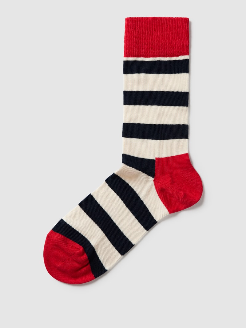 Socken mit Streifenmuster in marineblau