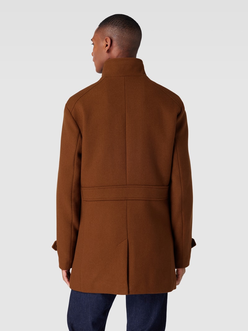 Mantel mit Stehkragen Modell 'REUBEN' in camel
