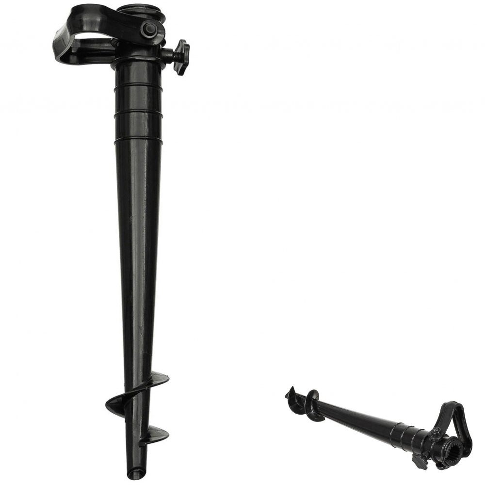MFH Kunststoffschirmständer Sonnenschirmhalter, Kunststoff, schwarz, für Stöcke bis Ø 23 mm
