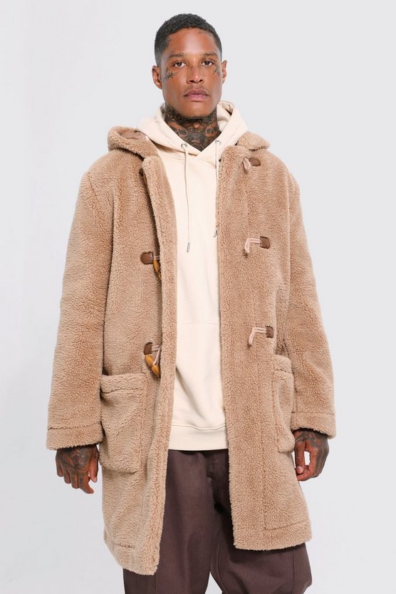 Teddyjacke mit Kapuze