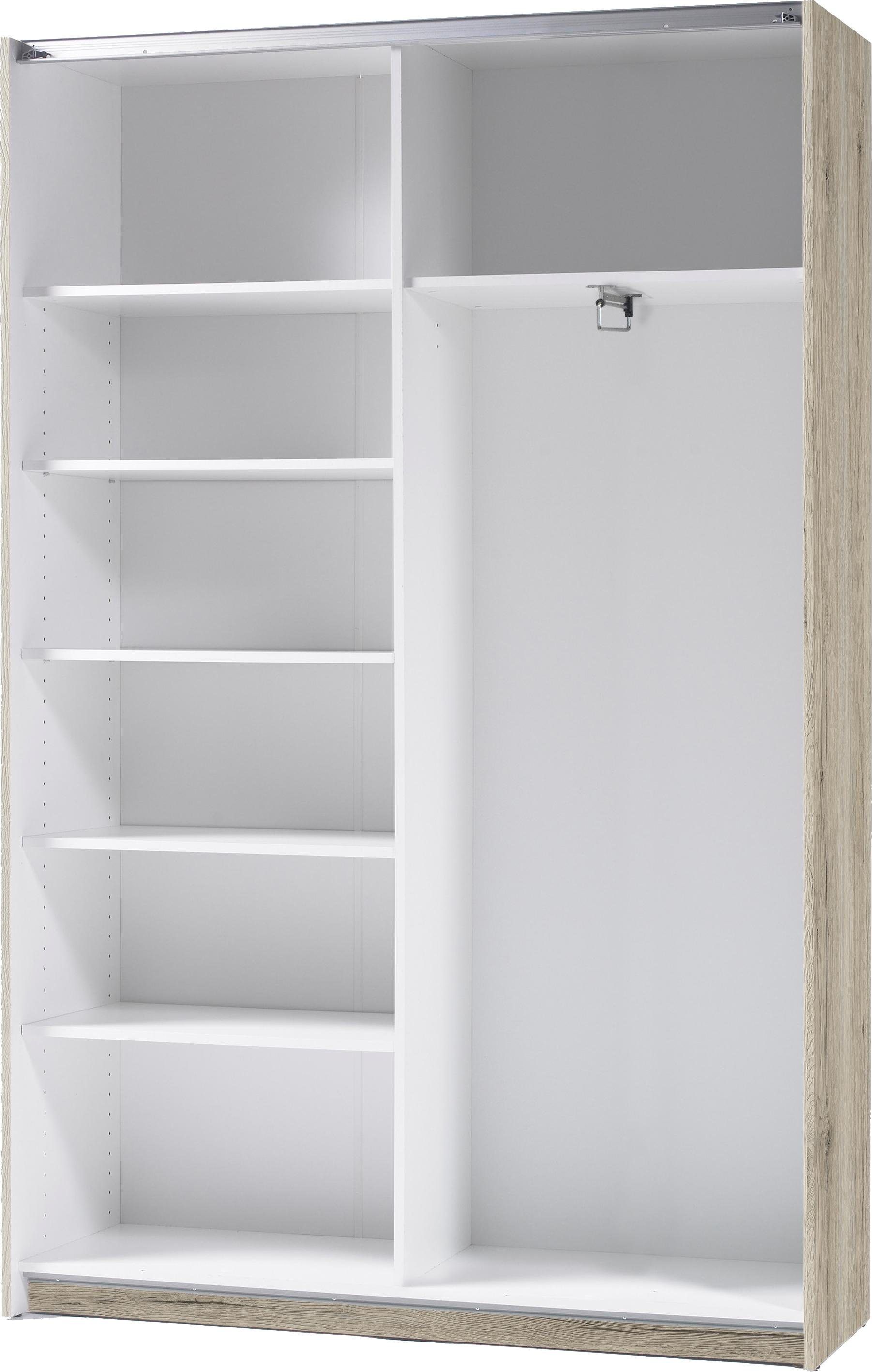 Schlafkontor Schwebetürenschrank platzsparend durch geringe Tiefe
