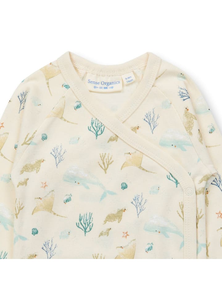 Sense Organics Sense Organics Ygon Baby Wrap Wickel - Body L/S Sealife Eggshell 62/68 günstig kaufen