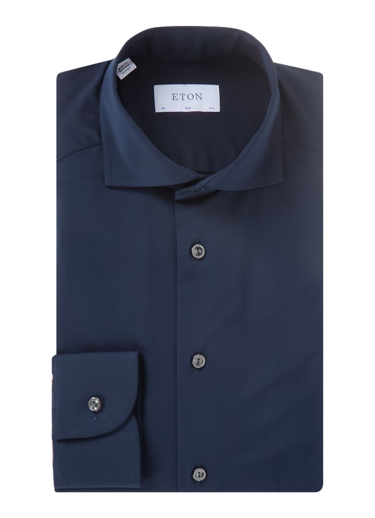 Eton Slim fit-skjorte med stretch