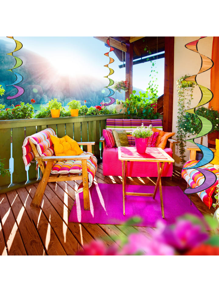 relaxdays 3 x Windspiel in Bunt - (H)137 x Ø 24 cm günstig kaufen onesize