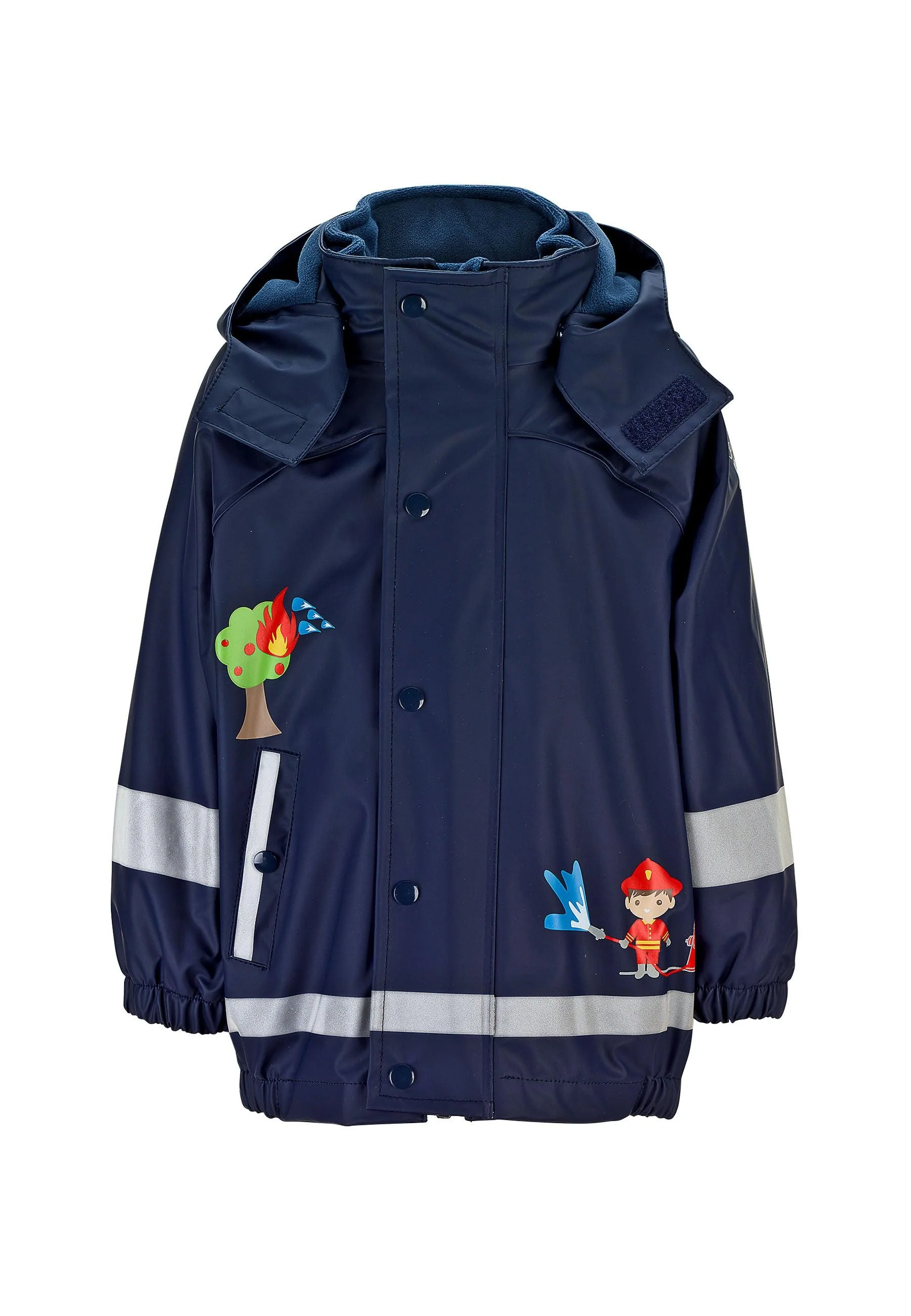 Regenjacke mit Innenjacke und Feuerwehrprint